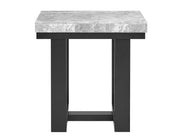 Mesa auxiliar de mármol gris Lucca 
