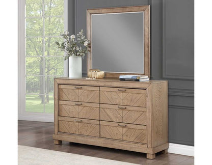 Montana 6-Drawer Dresser Matte Gray