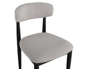 Juego de comedor Magnolia redondo de 5 piezas, 52 pulgadas, color negro