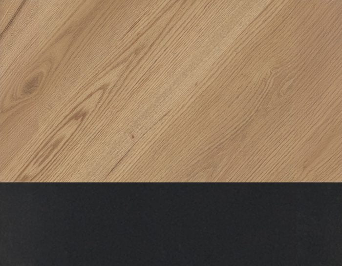 Magnolia 54" Round Dining Table Two-Tone Sand & Black