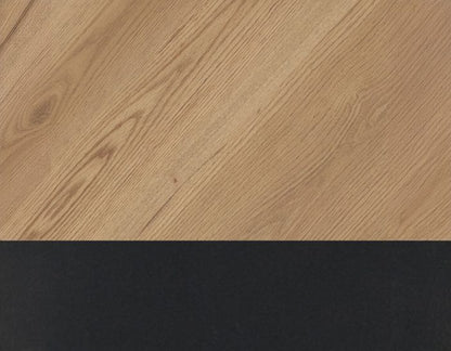 Magnolia 54" Round Dining Table Two-Tone Sand & Black