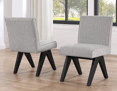 Juego de comedor Magnolia en negro y gris