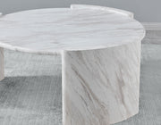 Mesa de cóctel redonda de imitación de mármol merino 