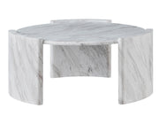 Mesa de cóctel redonda de imitación de mármol merino 
