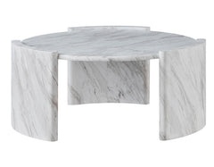 Mesa de cóctel redonda de imitación de mármol merino 