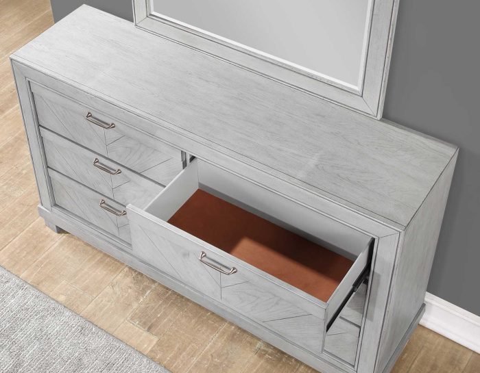 Montana 6-Drawer Dresser Matte Gray