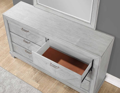 Montana 6-Drawer Dresser Matte Gray