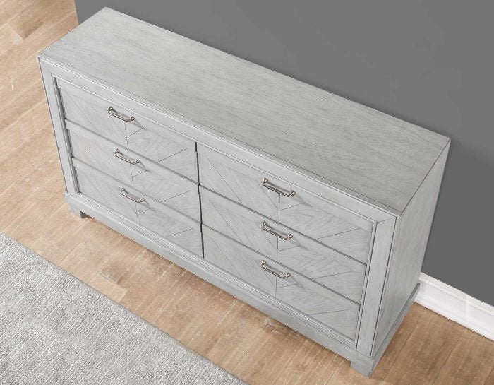 Montana 6-Drawer Dresser Matte Gray