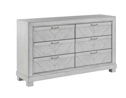 Montana 6-Drawer Dresser Matte Gray