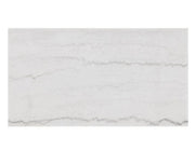 Mesa de cóctel Vida de mármol blanco con ruedas y acabado negro 