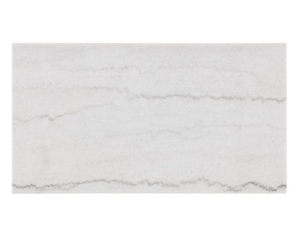 Mesa de cóctel Vida de mármol blanco con ruedas y acabado negro 