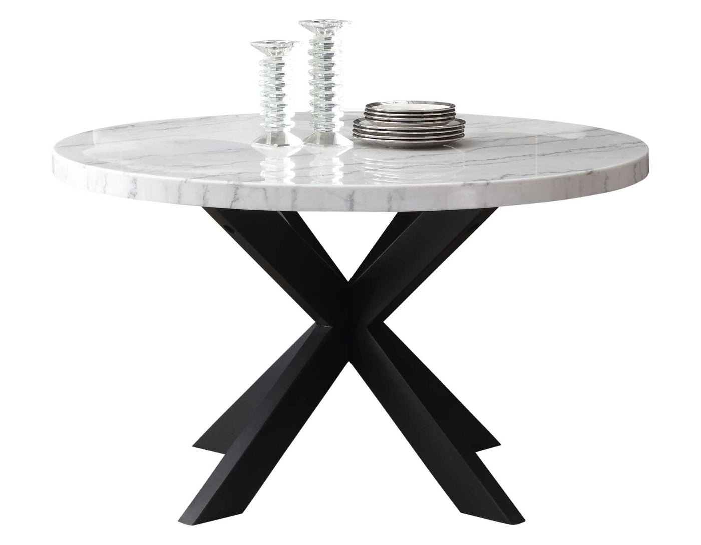 Mesa de comedor redonda Xena de 52 pulgadas