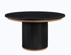 Juego de comedor Magnolia redondo de 5 piezas, 52 pulgadas, color negro