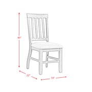 Stone Side Chair (2 Per Pack) (Set of 2)