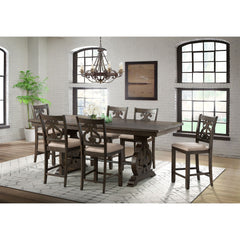 Stone Counter Wooden Swirl Back Side Chair Charcoal (2 Per Pack)