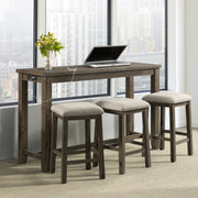 Paquete individual de mesa de bar auxiliar Stone en blanco