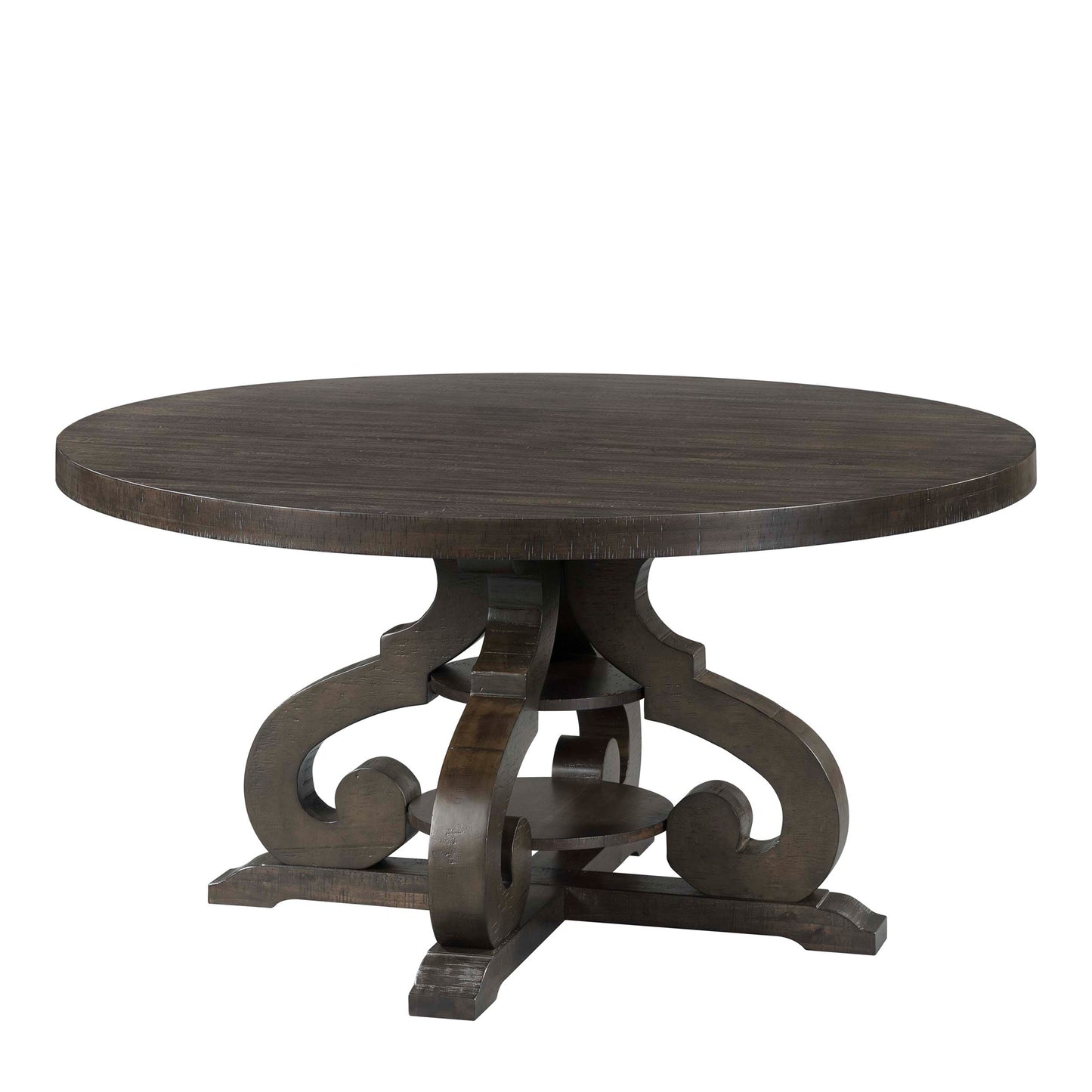 Stone Round 5PC Dining Set-Round Table & 4 Chairs