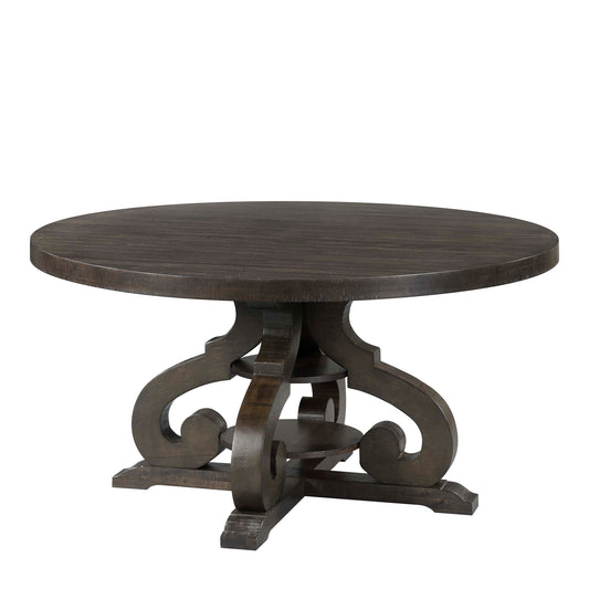 Stone Round 5PC Dining Set-Round Table & 4 Chairs
