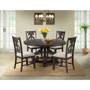 Stone Wooden Swirl Back Side Chair (2 Per Pack)