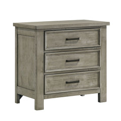 Sullivan 3-Drawer Nightstand In Drift Grey