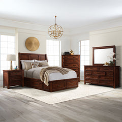 Sullivan Dresser and Mirror Set in Rich Cherry