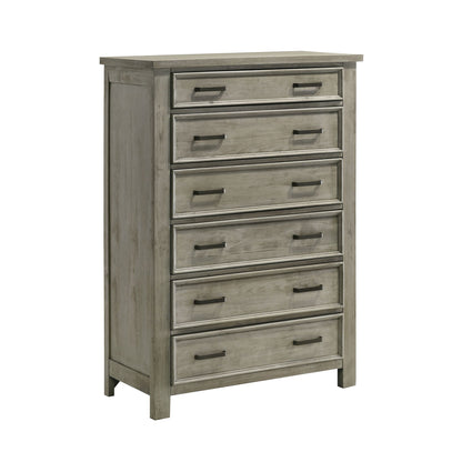 Sullivan 6-Drawer Chest In Drift Grey