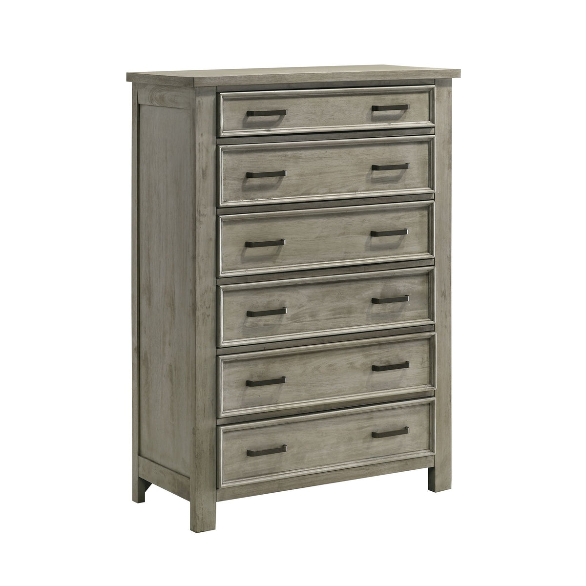Sullivan Queen Storage 5PC Bedroom Set with 2 Nightstands, Dresser & Chest in Drift Grey