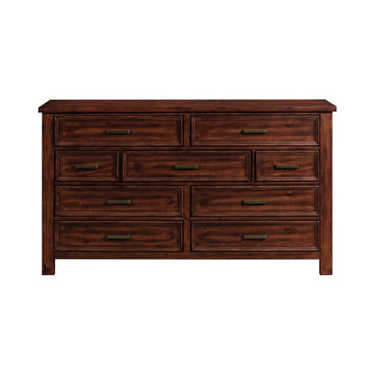 Sullivan 9-Drawer Dresser in Rich Cherry
