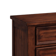 Sullivan Queen Storage 3PC Bedroom Set with 2 Nightstands in Rich Cherry