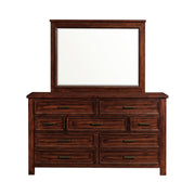 Sullivan Dresser and Mirror Set in Rich Cherry