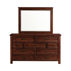 Sullivan Dresser and Mirror Set in Rich Cherry