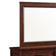 Sullivan Dresser and Mirror Set in Rich Cherry