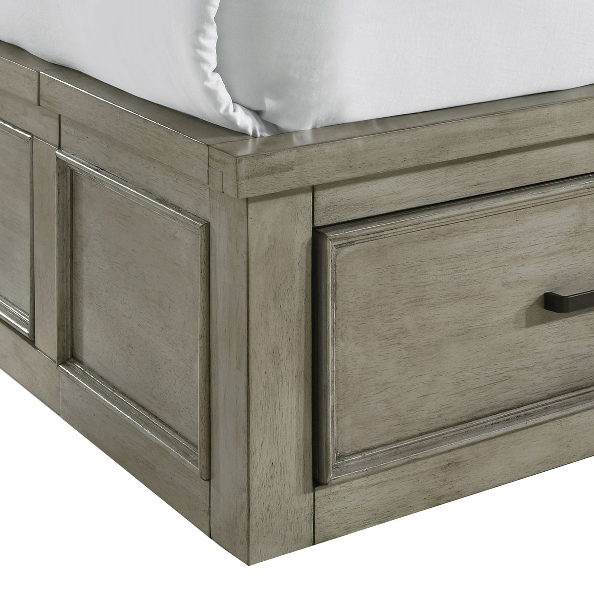 Sullivan King Storage 3PC Bedroom Set with 2 Nightstands in Drift Grey