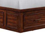 Sullivan Queen Storage 4PC Bedroom Set with 2 Nightstands & Dresser in Rich Cherry