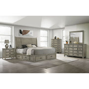 Sullivan Queen Storage Bed in Drift Grey