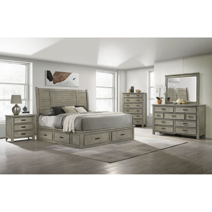 Sullivan Queen Storage Bed in Drift Grey