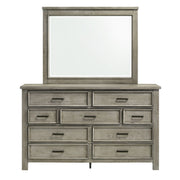 Sullivan Dresser & Mirror Set in Drift Grey