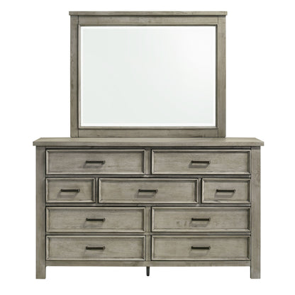 Sullivan Dresser & Mirror Set in Drift Grey