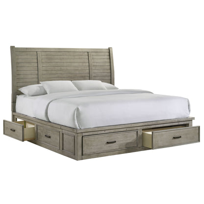 Sullivan King Storage Bed in Drift Grey