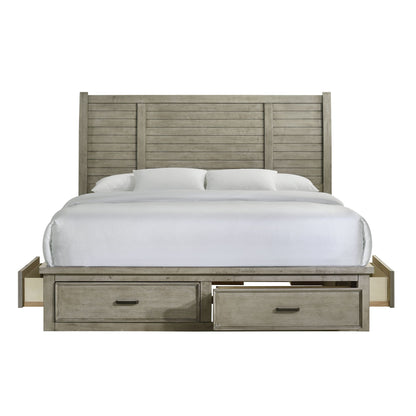 Sullivan King Storage Bed in Drift Grey