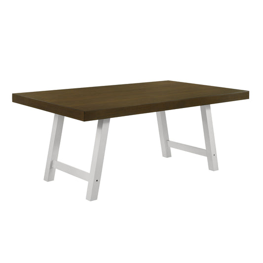 Summerville 6PC Dining Set with Table, 4 Chairs, and Bench in Oak and Antique White