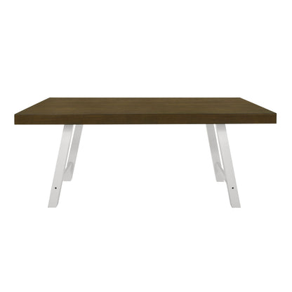 Summerville 6PC Dining Set with Table, 4 Chairs, and Bench in Oak and Antique White