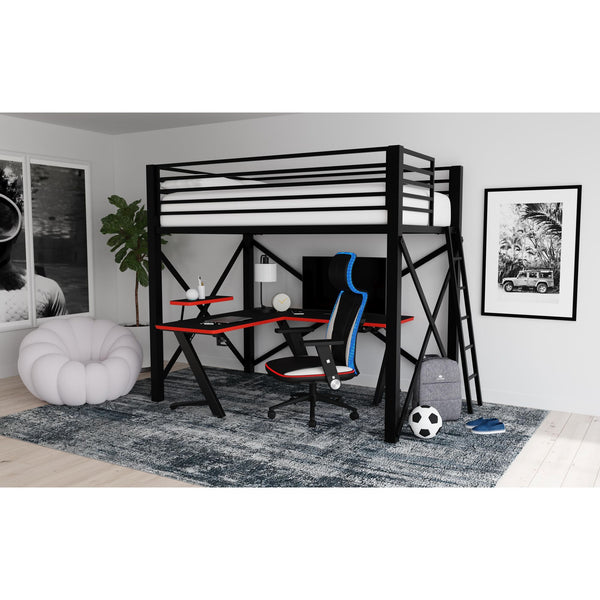 Rollins Gaming Chair with LED and Speaker in Black and Khaki - 3A Packing