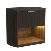 Sylvie King UPH 4PC Bedroom Set with 2 Nightstands & Dresser in Dark Brown