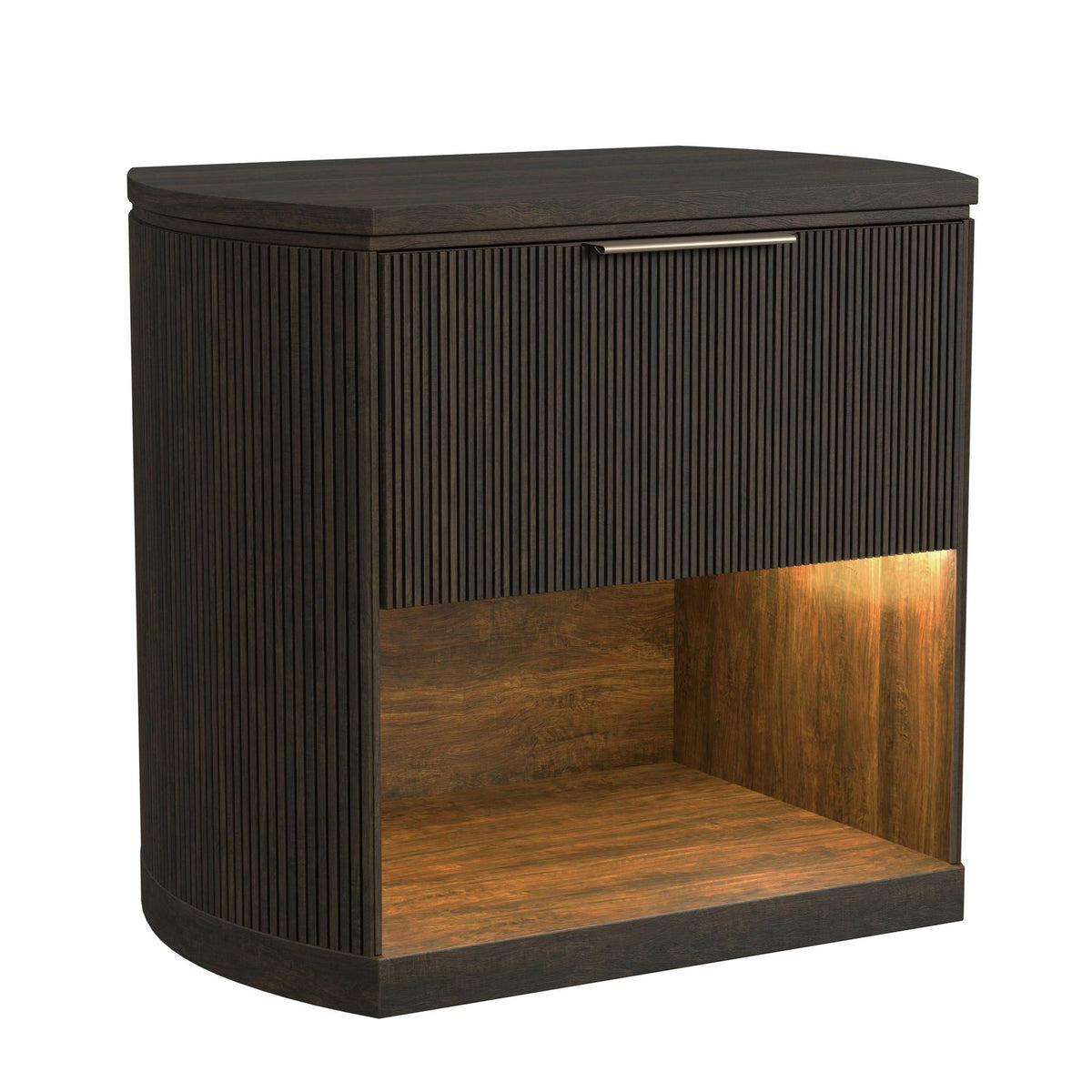 Sylvie Queen UPH 5PC Bedroom Set with 2 Nightstands, Dresser & Chest in Dark Brown