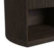Sylvie King UPH 4PC Bedroom Set with 2 Nightstands & Dresser in Dark Brown