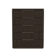 Sylvie 5-Drawer Chest in Dark Brown