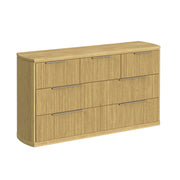 Sylvie King UPH 5PC Bedroom Set with 2 Nightstands, Dresser & Chest in Natural
