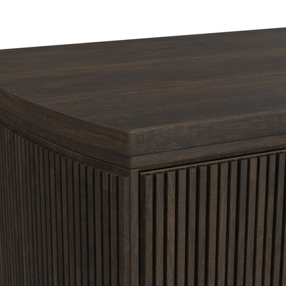 Sylvie Queen UPH 5PC Bedroom Set with 2 Nightstands, Dresser & Chest in Dark Brown