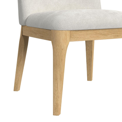 Sylvie 5PC Standard Height Dining Set in Natural-Oval Table and Four Chairs